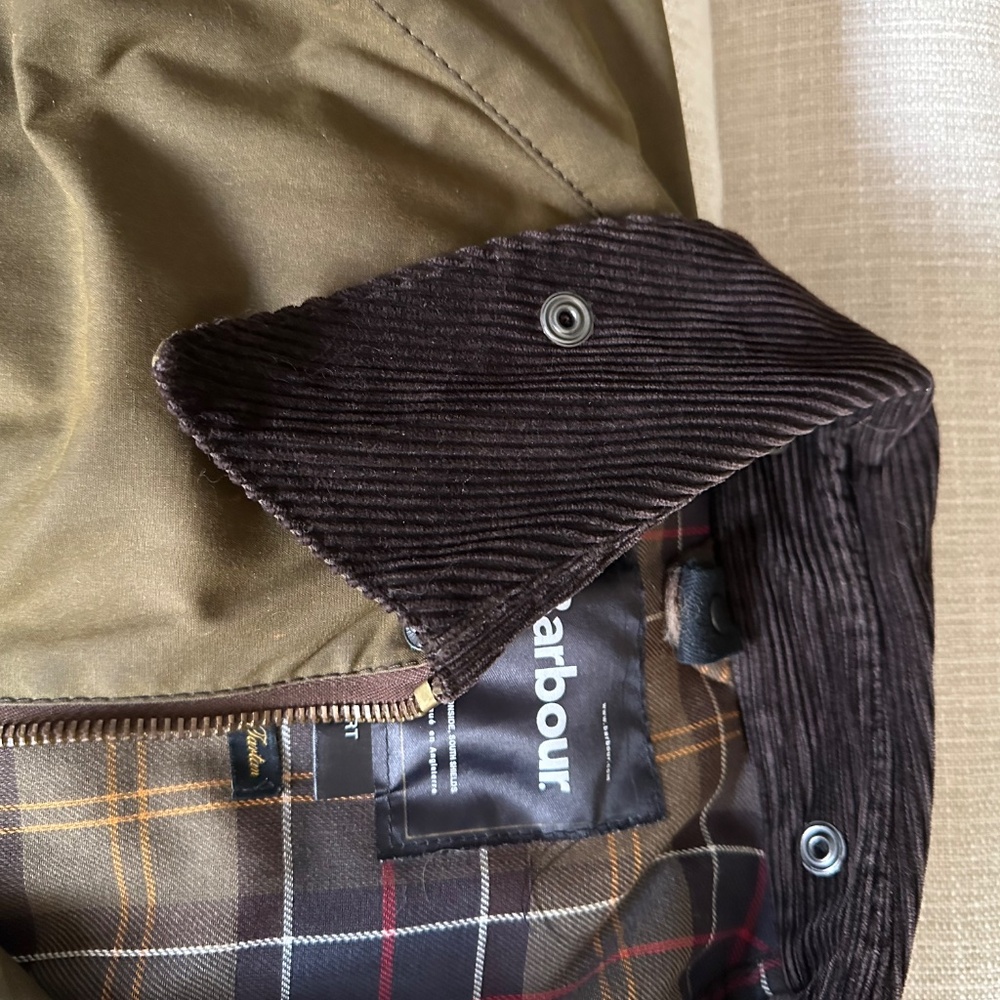 BARBOUR CLASSIC BEAUFORT Waxed Cotton Jacket Size 44 - Picture 7 of 7